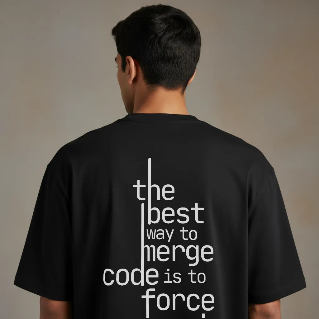 Git Push -Coding Oversized T-Shirt