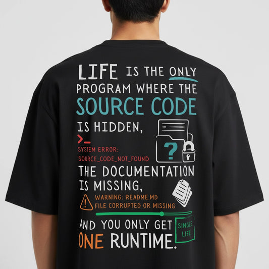 Source Code - Coding Oversized T-Shirt
