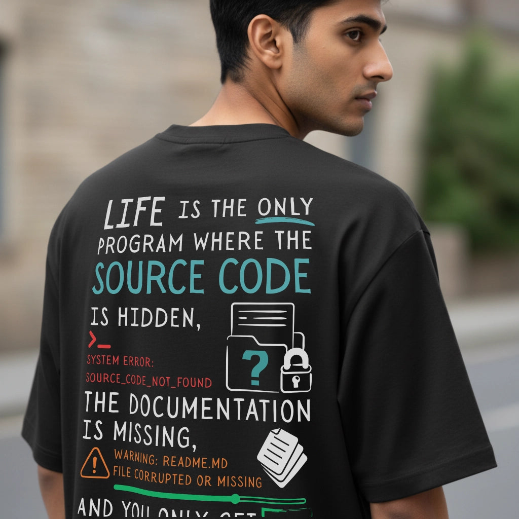 Source Code - Coding Oversized T-Shirt