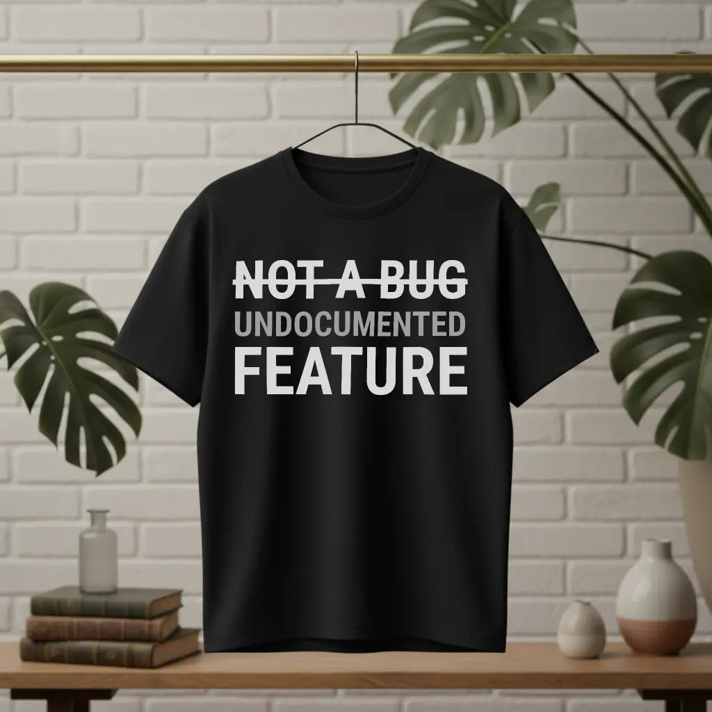 Not A Bug - Coding T-Shirt