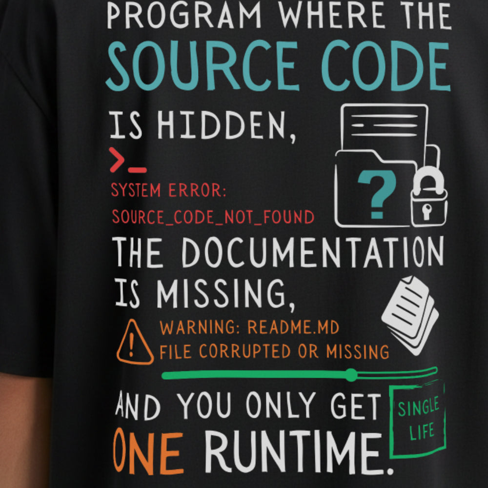 Source Code - Coding Oversized T-Shirt
