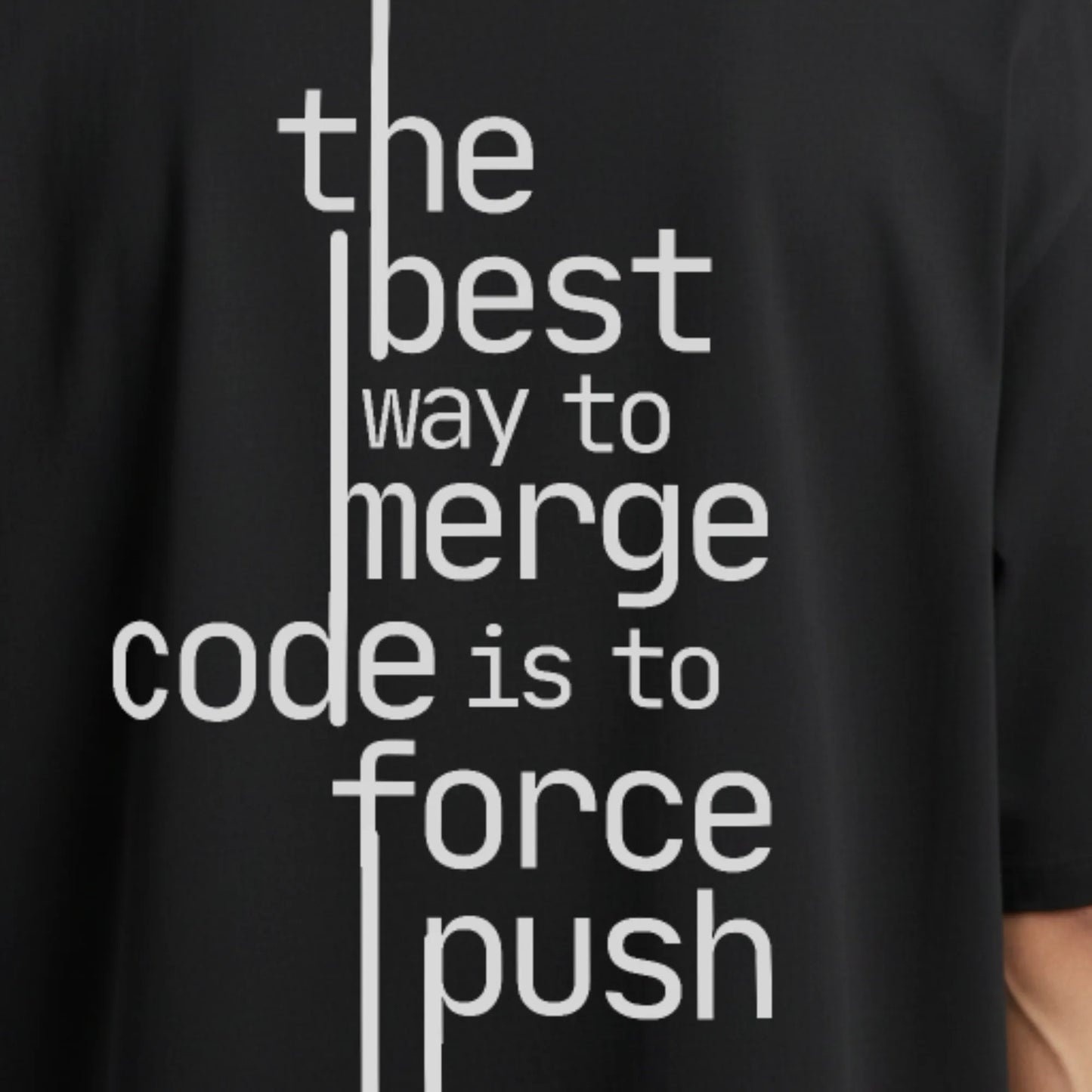 Git Push -Coding Oversized T-Shirt