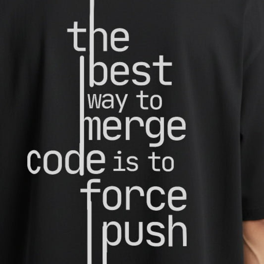 Git Push -Coding Oversized T-Shirt